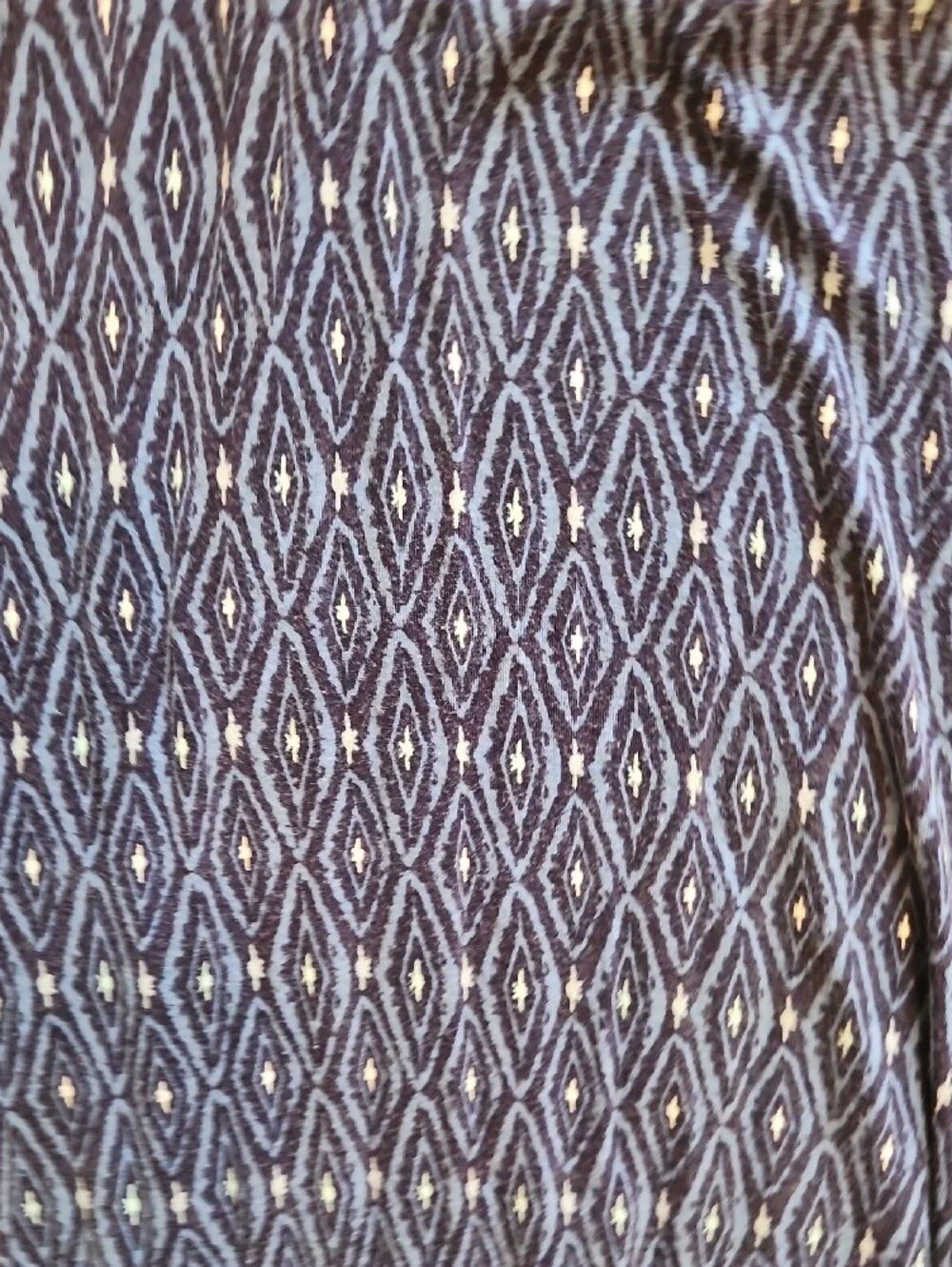 Mudd Navy Blue Diamond-Pattern Maxi Skirt